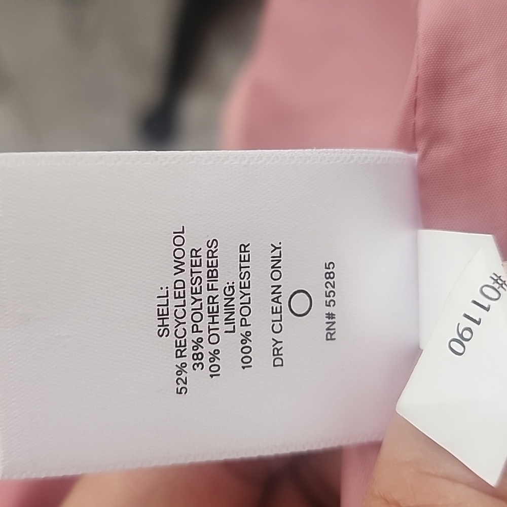 EXPRESS WOOL BLEND PINK STRUCTURED LINED COAT EUC… - image 10